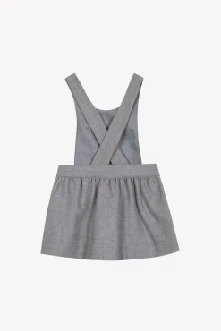 Robe Gris chiné à bretelles croisées