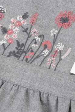 Robe Gris chiné à bretelles croisées