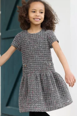 Robe Gris foncé en tweed