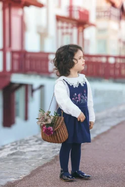 Robe Marine à bretelles croisées