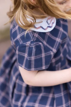 Robe Myosotis à carreaux