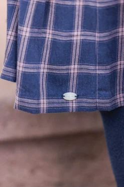 Robe Myosotis à carreaux