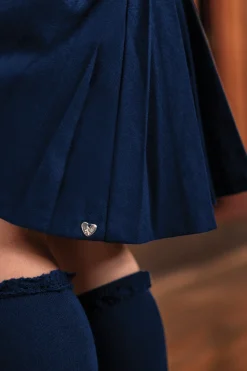 Robe Marine plissé
