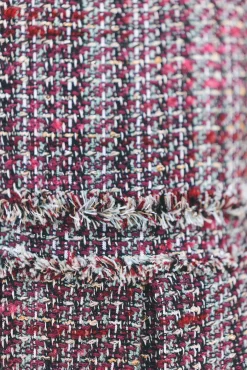 Robe Magenta en tweed