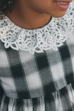 Robe Noir à carreaux