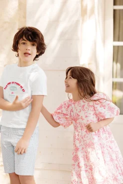 Robe Praline inspiration Toile de Jouy