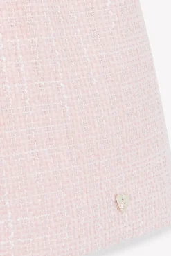 Robe Rose poudré en tweed