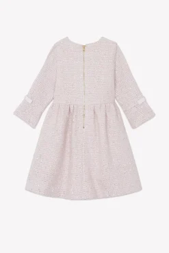 Robe Rose pâle en tweed