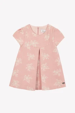 Robe Rose poudré imprimé floral