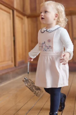 Robe Rose pâle à bretelles croisées