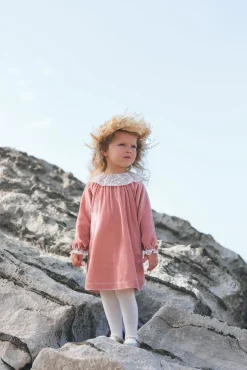 Robe Rose poudré en velours