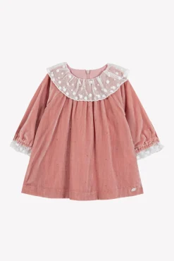Robe Rose poudré en velours