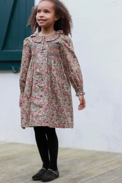 Robe Tissu liberty manche smock