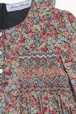 Robe Tissu liberty manche smock