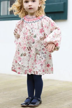 Robe Tissu liberty smocké
