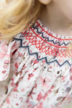 Robe Tissu liberty smocké