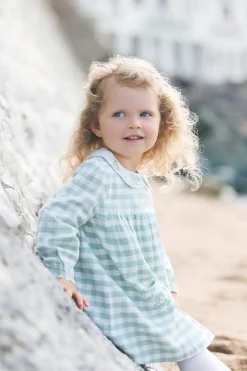 Robe Vert d'eau vichy