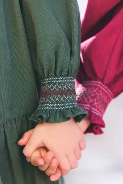 Robe Vert de gris velours