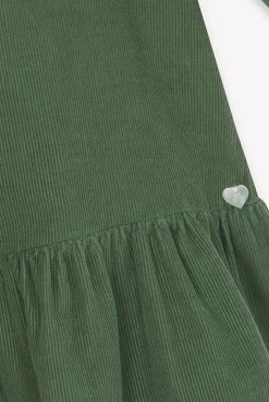 Robe Vert de gris velours