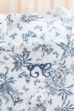 Sac à langer Imprimé inspiration toile de jouy bleu