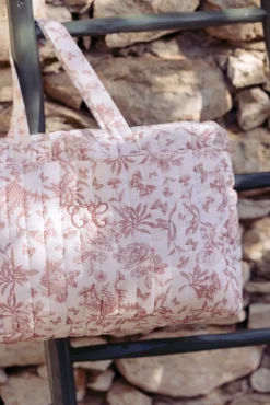 Sac à langer Imprimé inspiration Toile de Jouy rose