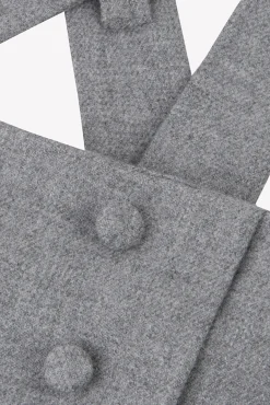 Salopette Gris chiné à boutons