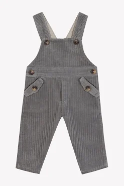 Salopette longue Gris moyen en velours