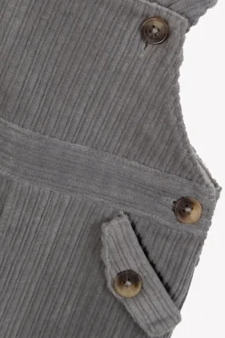 Salopette longue Gris moyen en velours