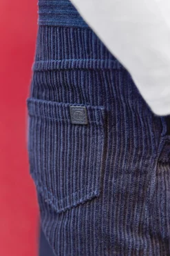 Salopette longue Marine en velours