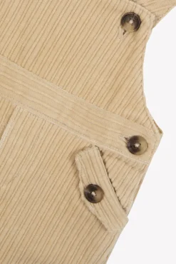 Salopette longue Beige en velours