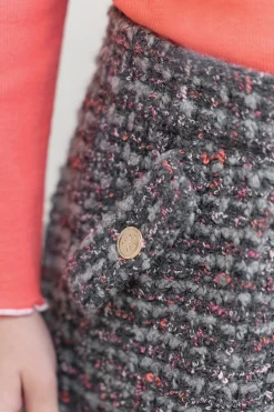 Short Gris foncé tweed
