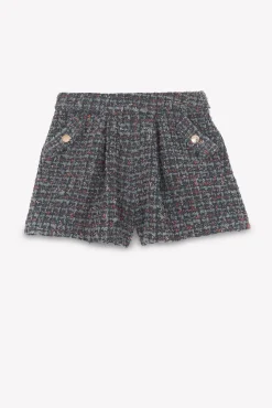 Short Gris foncé tweed