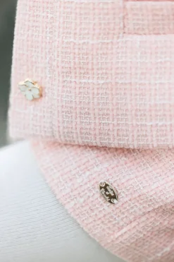 Short Rose poudré tweed