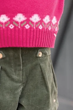 Short Vert de gris velours