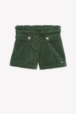Short Vert de gris velours