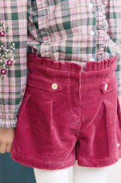 Short Magenta velours