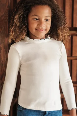 Sous-pull Ecru col cheminé