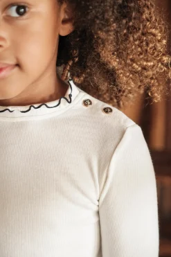 Sous-pull Ecru col cheminé