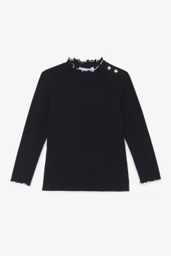 Sous-pull Noir col cheminé