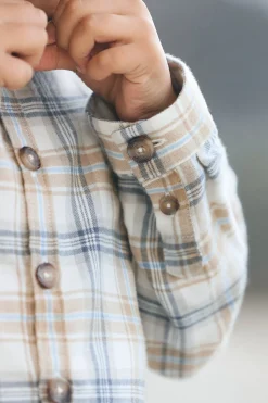 Surchemise Ecru carreaux