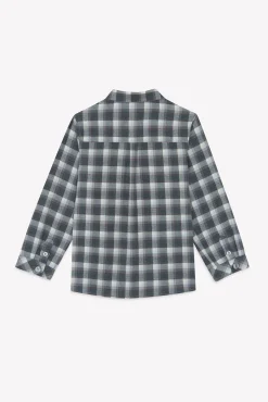 Surchemise Gris moyen chiné carreaux
