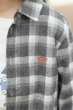 Surchemise Gris moyen carreaux