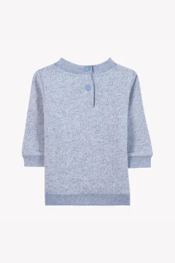 Sweat Bleu grisé illustration robot