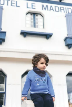 Sweat Bleu électrique play