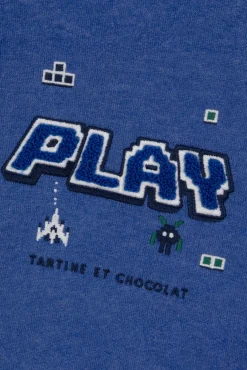 Sweat Bleu électrique play