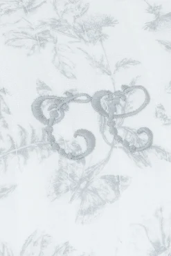 Trousse de toilette Imprimé inspiration toile de jouy gris