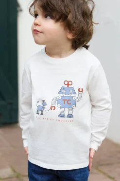 T-shirt Rouille illustration petit robot