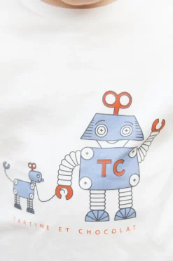 T-shirt Rouille illustration petit robot