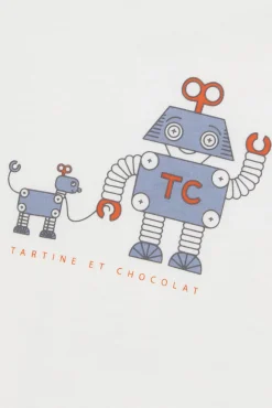 T-shirt Rouille illustration petit robot