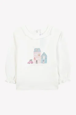 T-shirt Prune illustration maison de campagne